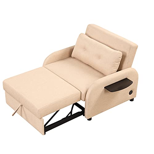 Teal 3-in-1 Single Sofa Bed Sleeper Chair P3513