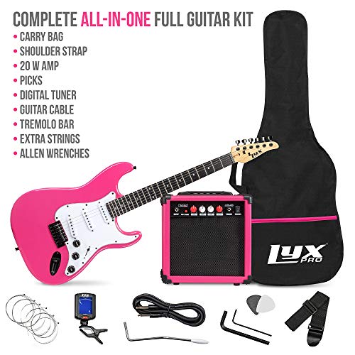 Red 39 inch Electric Guitar Kit Bundle with 20w Amplifier J486362