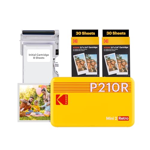 White 2.1x3.4 inches Portable Photo Printer with 38 Sheets O333