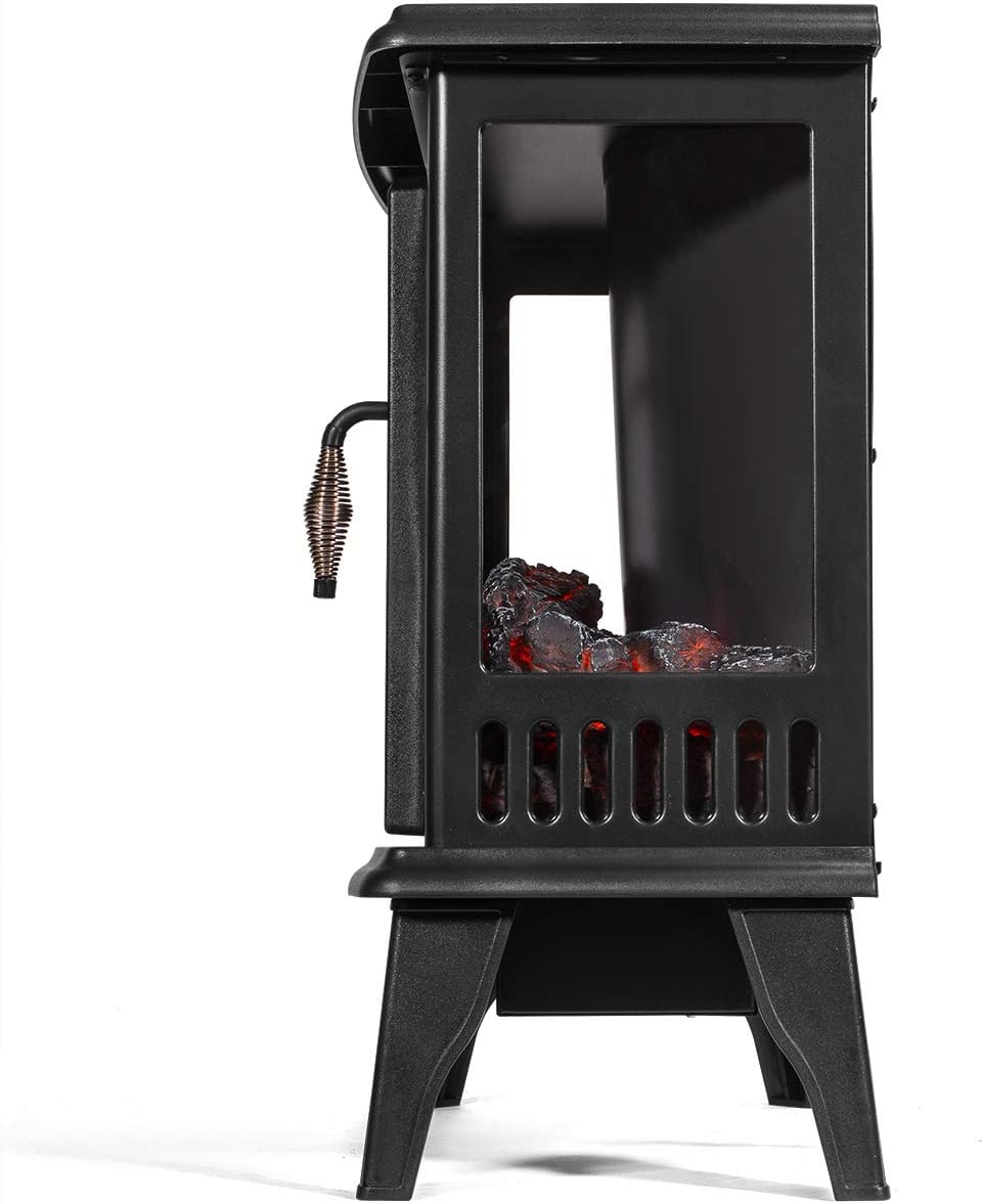 Black Freestanding Electric Fireplace Stove Heater G873
