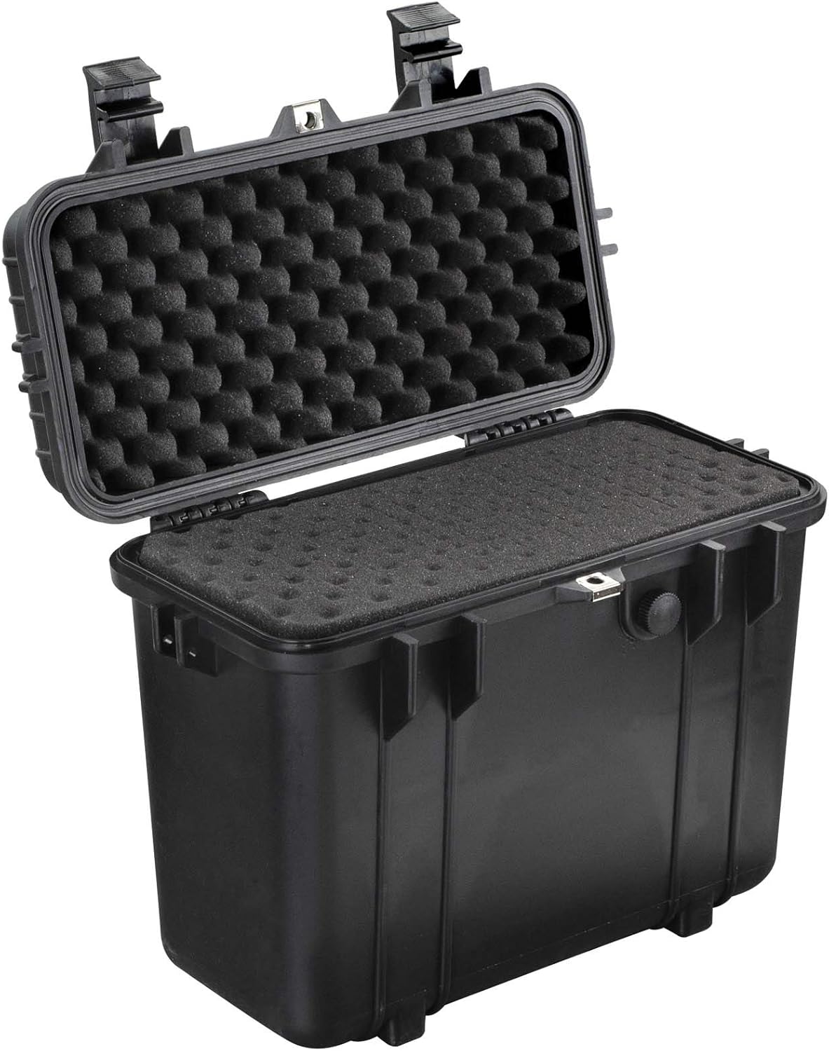 Pack of 2 Water and Shock Resistant Protective Gear Case with Foam (Black) O65437
