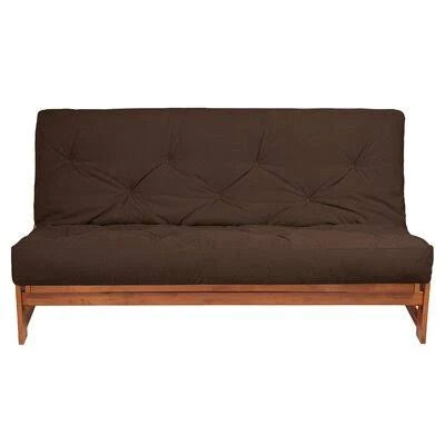 8x22 Suede Foam Futon Mattress Gray Full D601