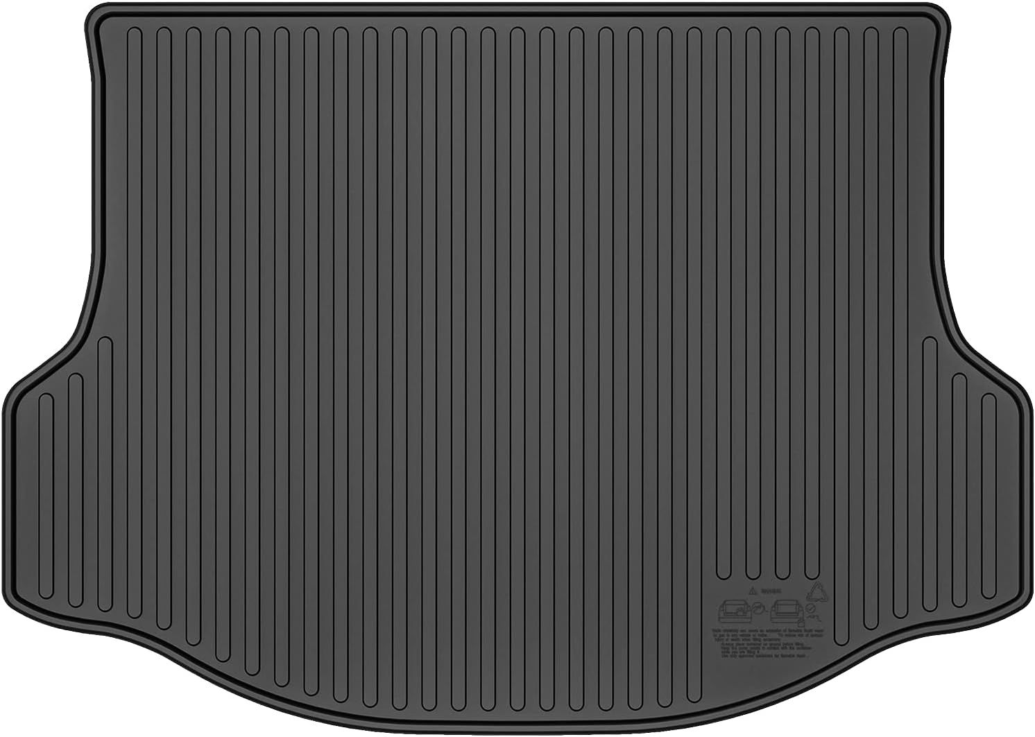 Black Rear Cargo Mat Trunk Liner Pack of 2 P842