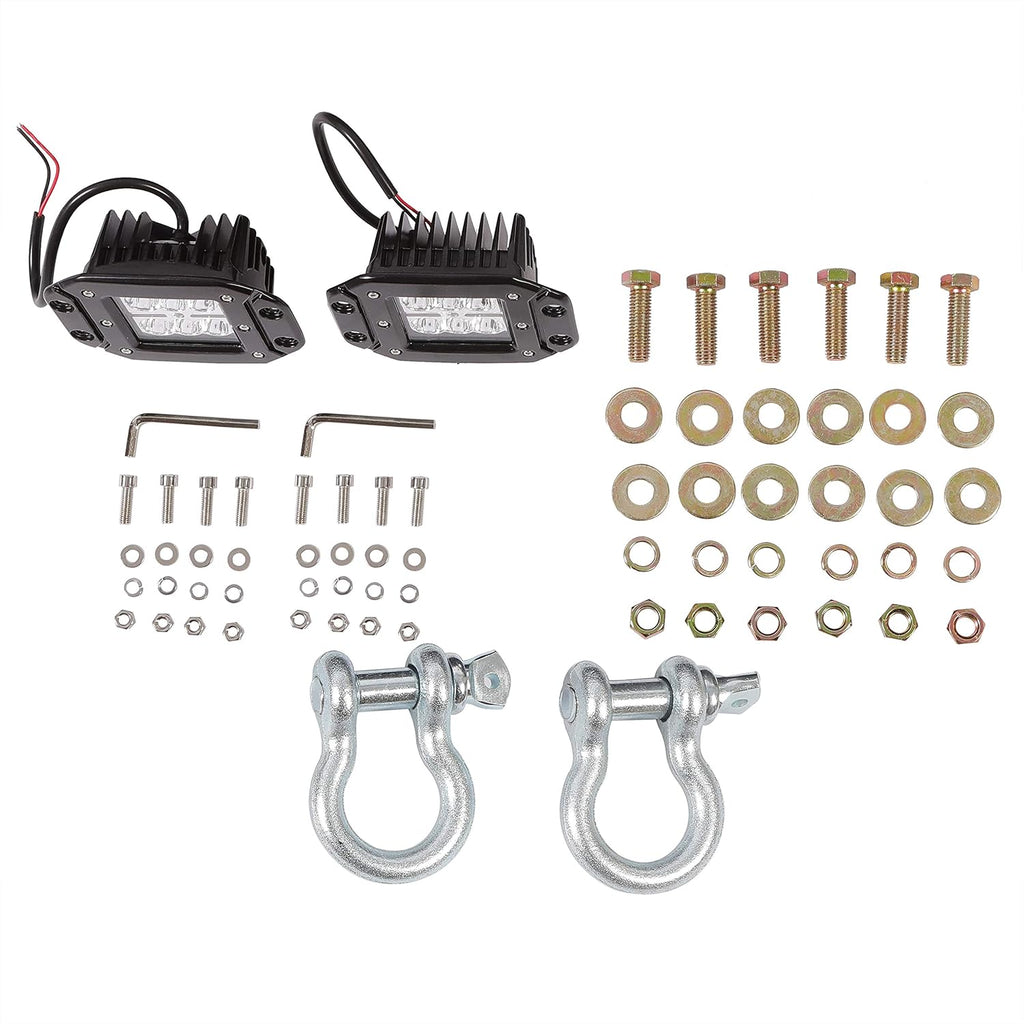 Rear Bumper Protector Steel with Led Lights H619240