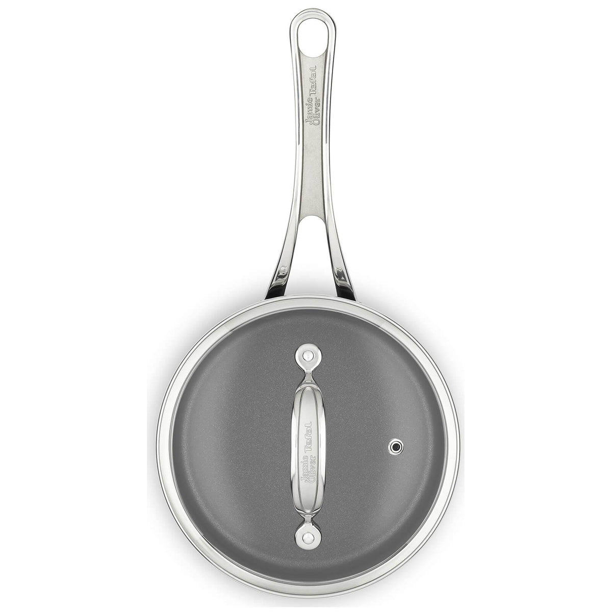 Black Hard Anodised Saucepan with Lid W224