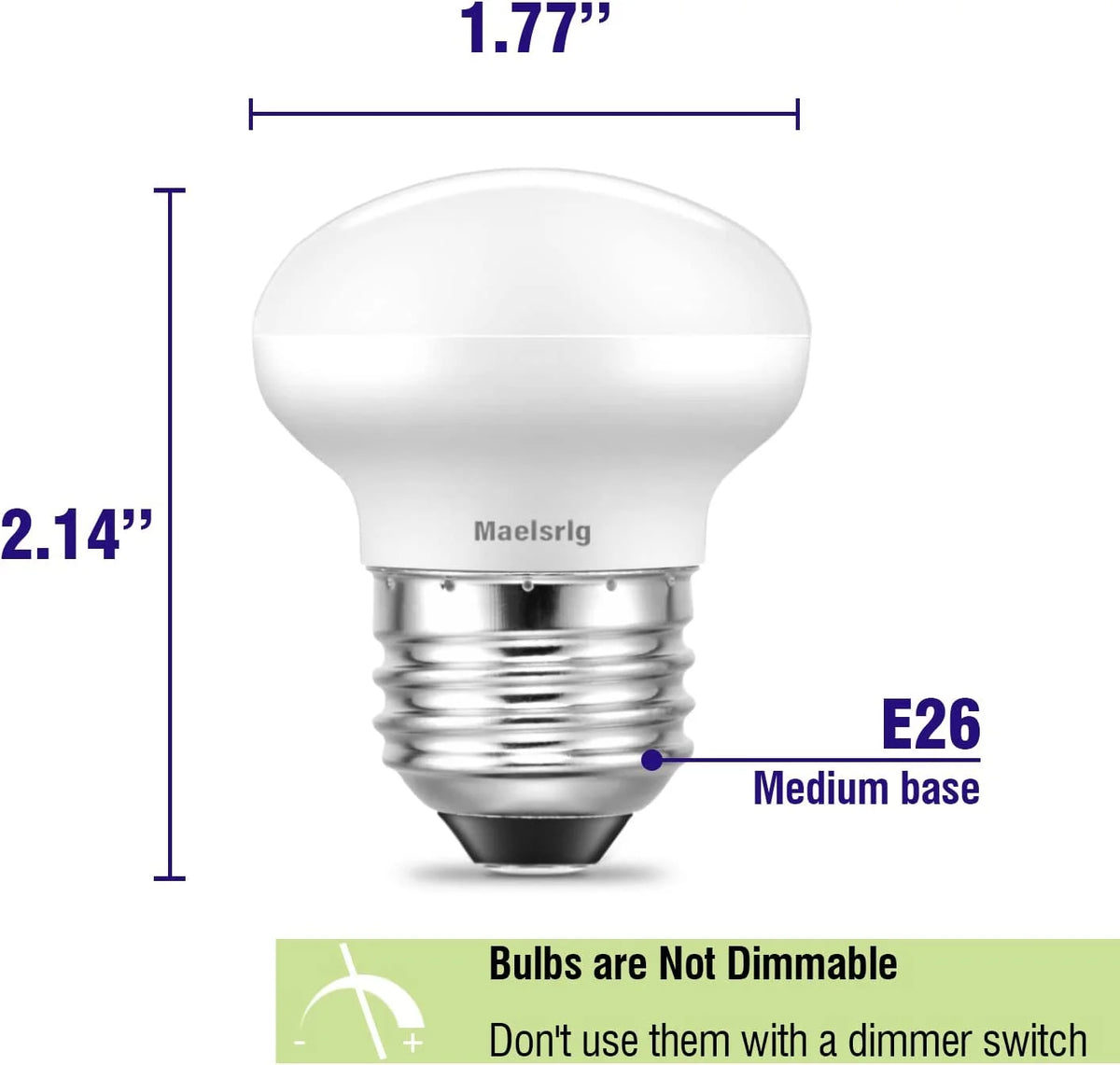 R14 LED Bulb, 3W 300 Lumens, 2700K Soft White, E26 Base, Pack of 6 S279480