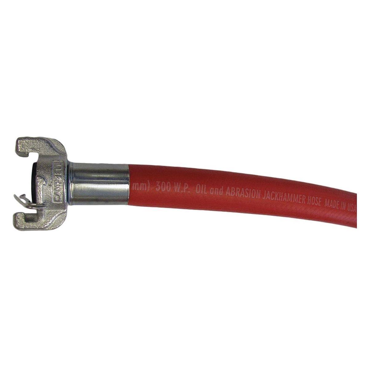 3/4x22 x 50 ft EPDM Coupled Air Hose 300 PSI Red A100