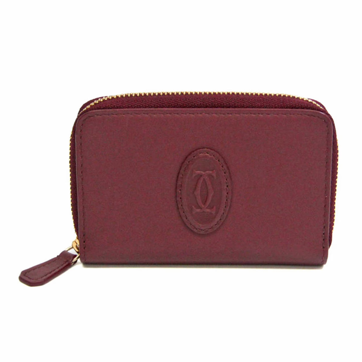 Burgundy Leather Card Wallet A996476