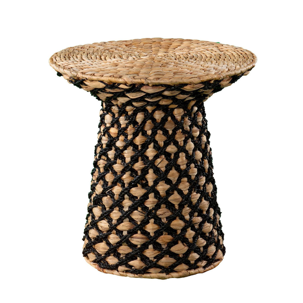 Woven Accent Table Natural/Black K99469