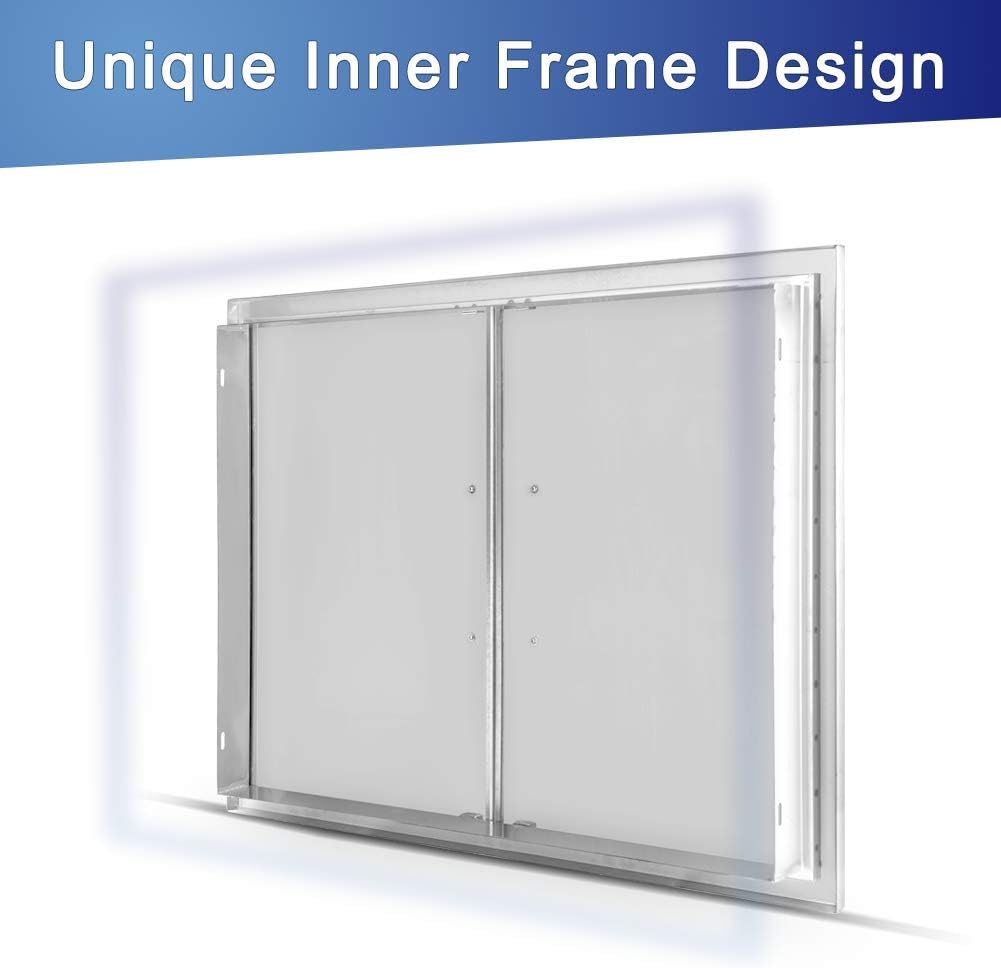 42 W X 21 H Stainless Steel Double Access Door H2249