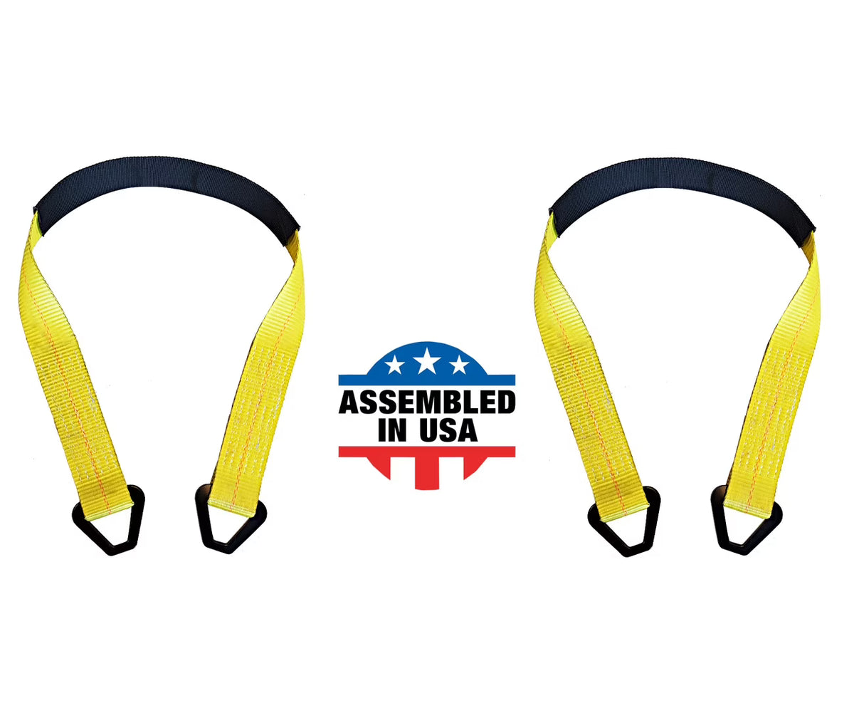 2” x 60” Yellow Axle Tie-Down Straps (2-Pack) B57652