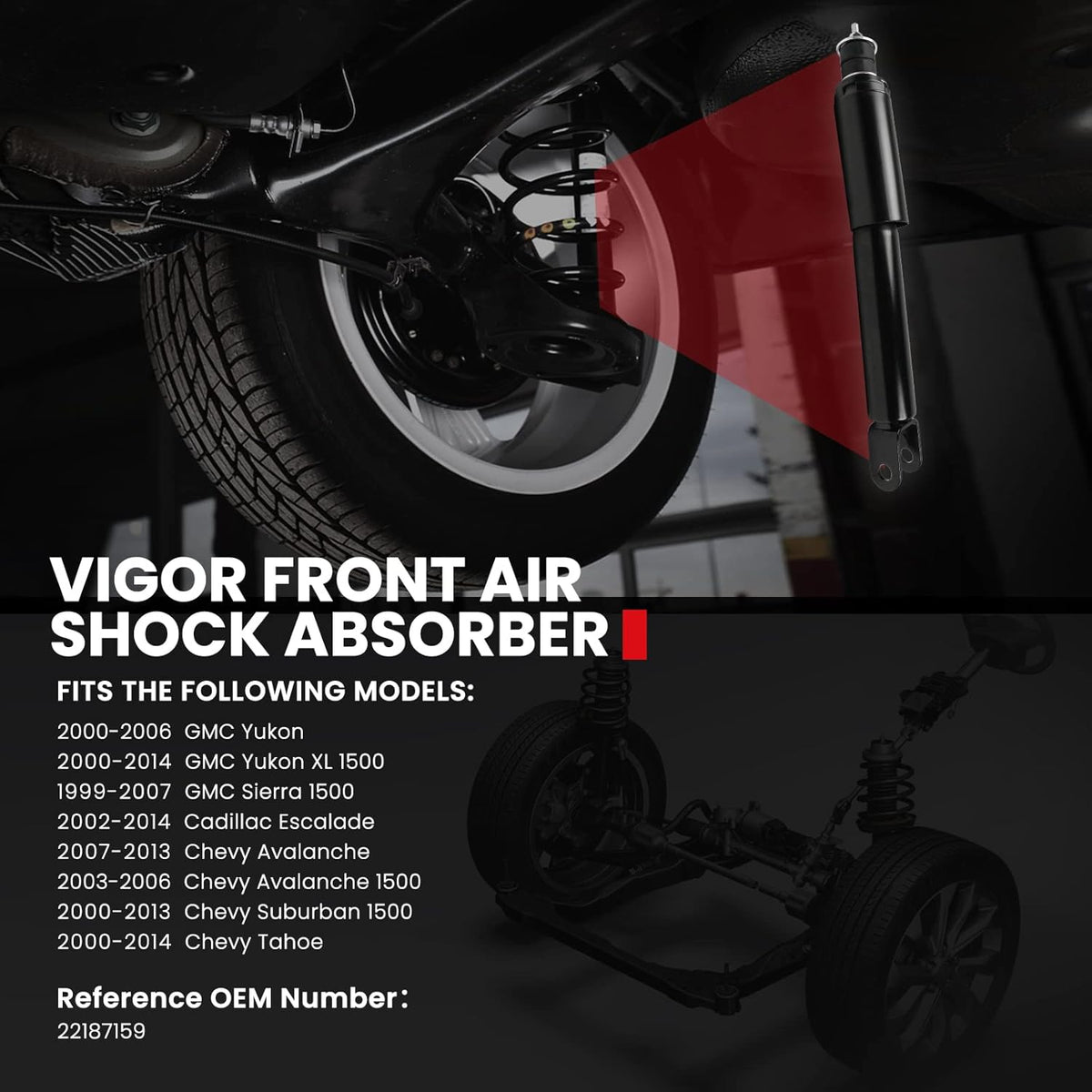 Front Air Suspension Absorber O65806