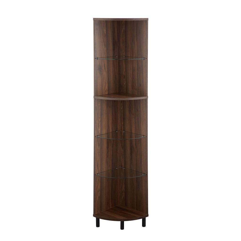 Birch Curved Front Corner Bookshelf R347656