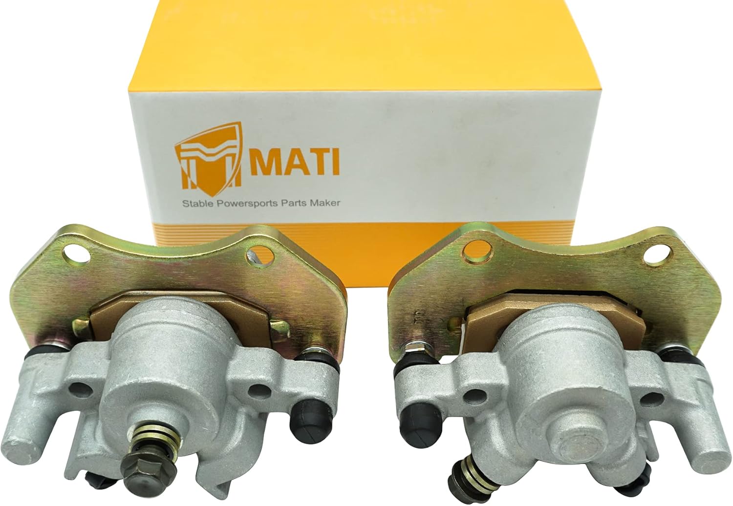 Front Left Right Brake Calipers & Pads Pack of 2 E91444