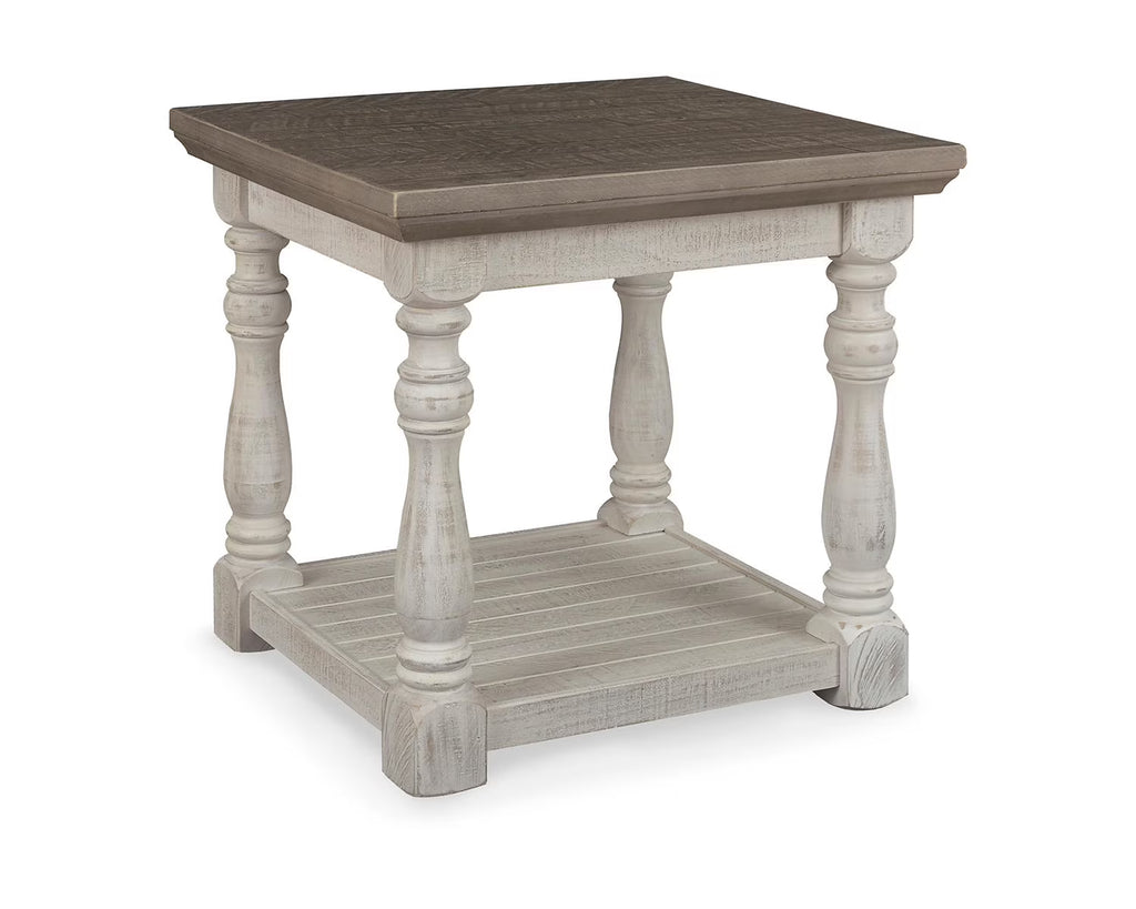 Gray/White End Table O2159
