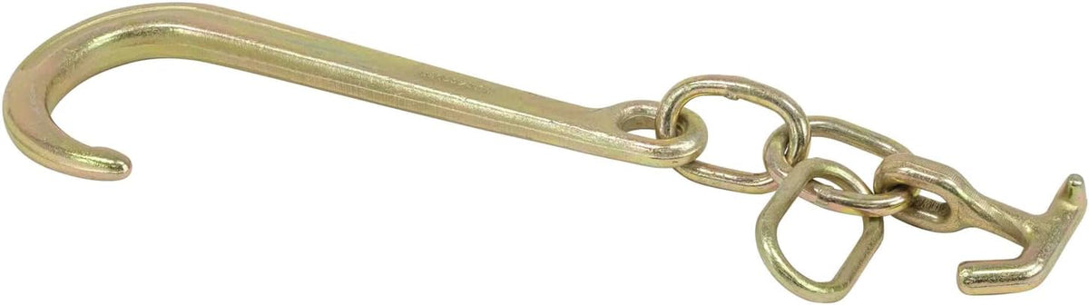 15" G70 J Hook with T-J Hooks and Enlarged Link, 5,400 lbs WLL, 4 Pack A55305