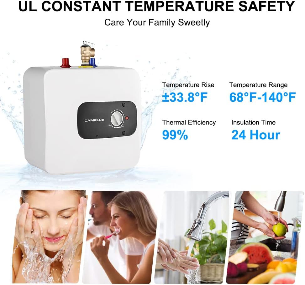 4 Gallon Electric Water Heater with Cord Plug O582
