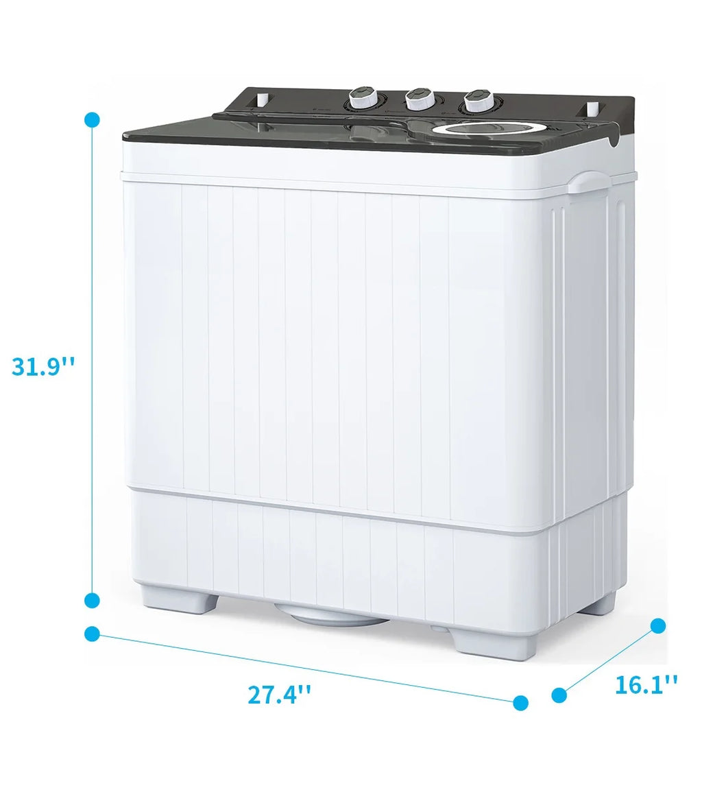 White & Grey Semi-automatic Twin Tub Washing Machine X167