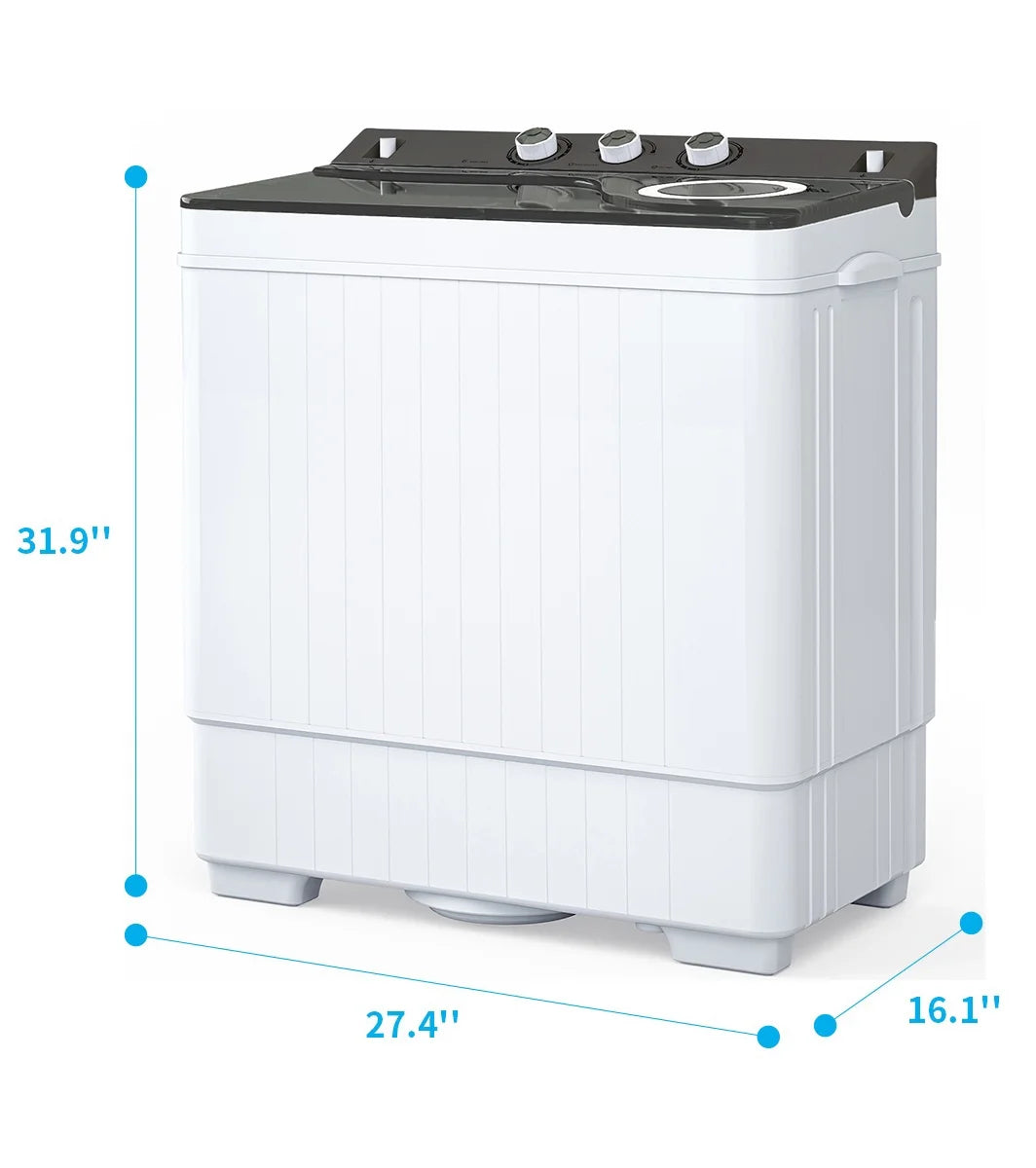 White & Grey Semi-automatic Twin Tub Washing Machine X167