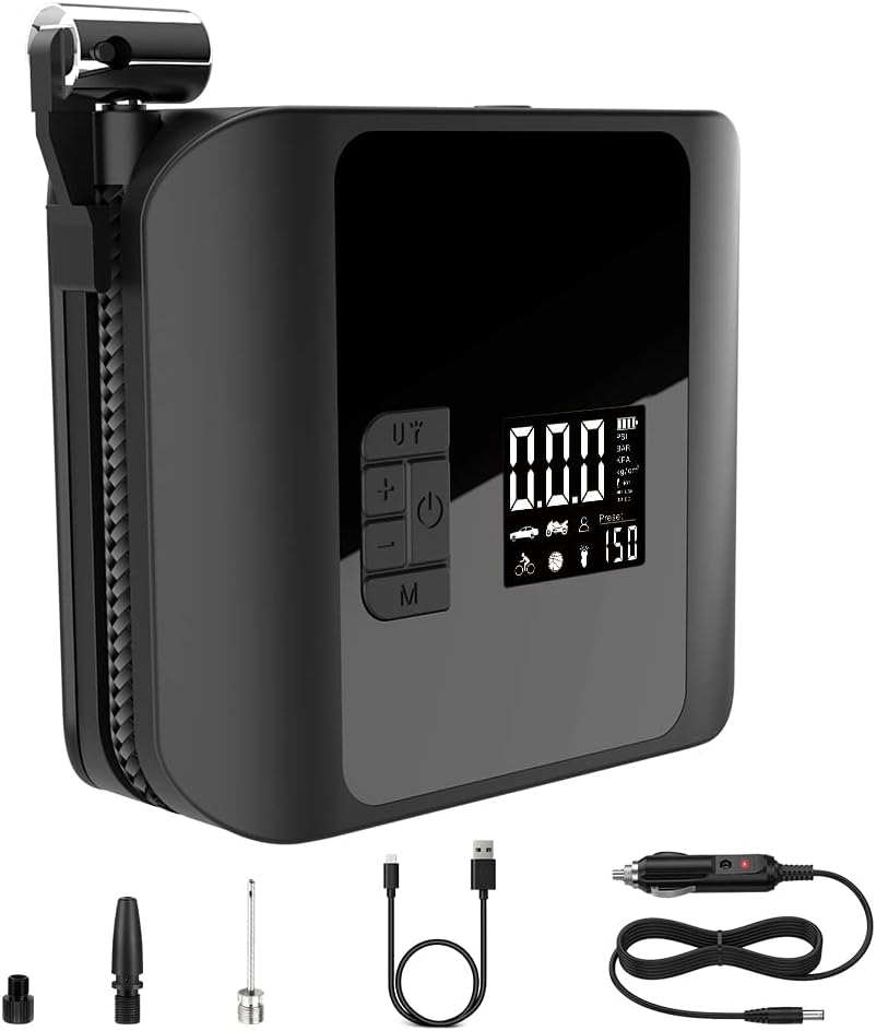 150PSI Cordless Tire Inflator Air Compressor with LED Light Pack of 2 R53801