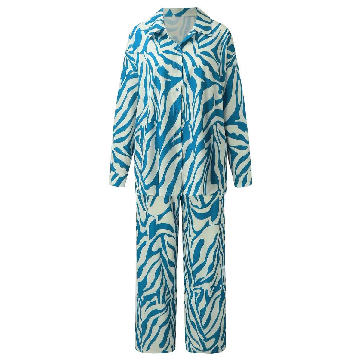 Womens Tracksuit Sweatsuit Set Long Sleeved Print Trouser Suit B834912