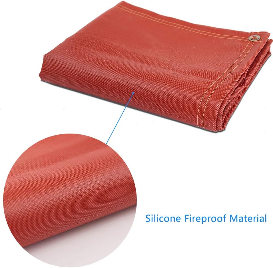 70"×58" Fireproof Silicone Fire Pit Mat D832858