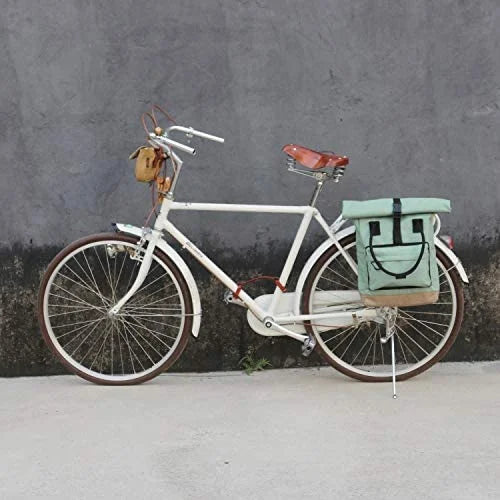 Nylon Roll-top Bike Panniers Shoulder Tote Bag E148