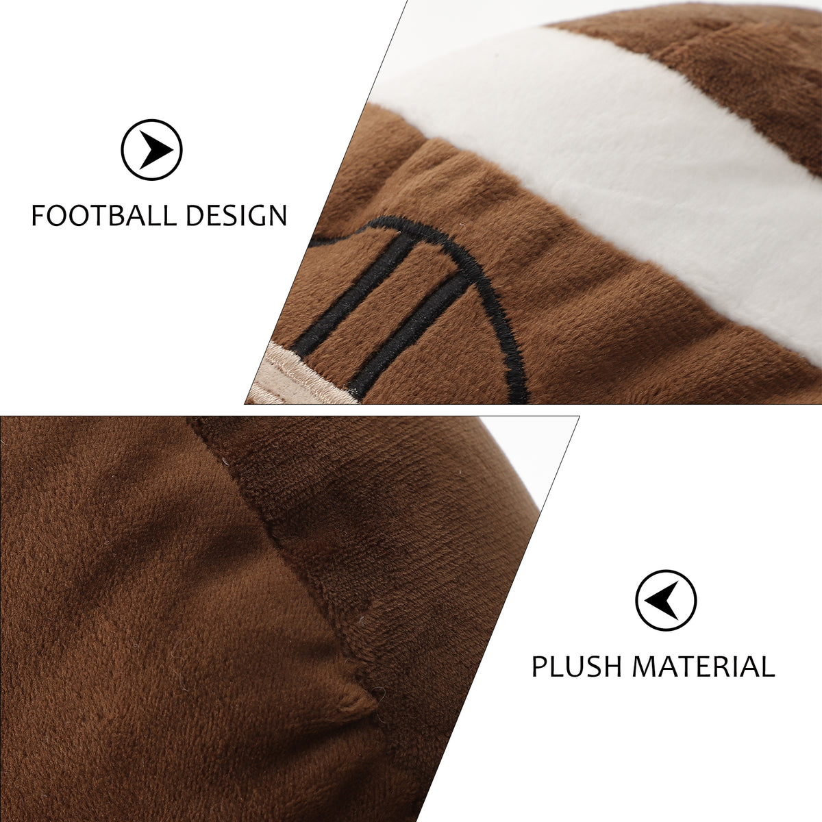 Plush Football Stuffed Pillow E1713