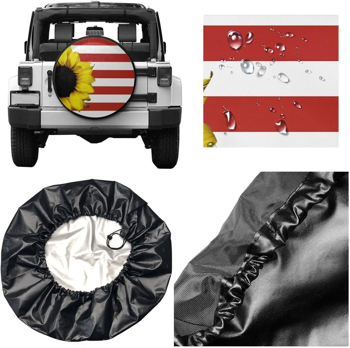 15 Inch Pack of 2 Waterproof Universal Wheel Tire Protectors N7500