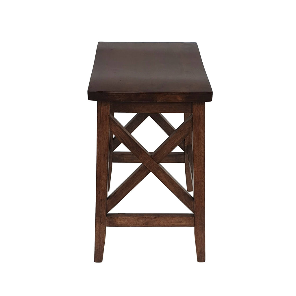 Walnut Wooden Barstools Set of 2 R359423