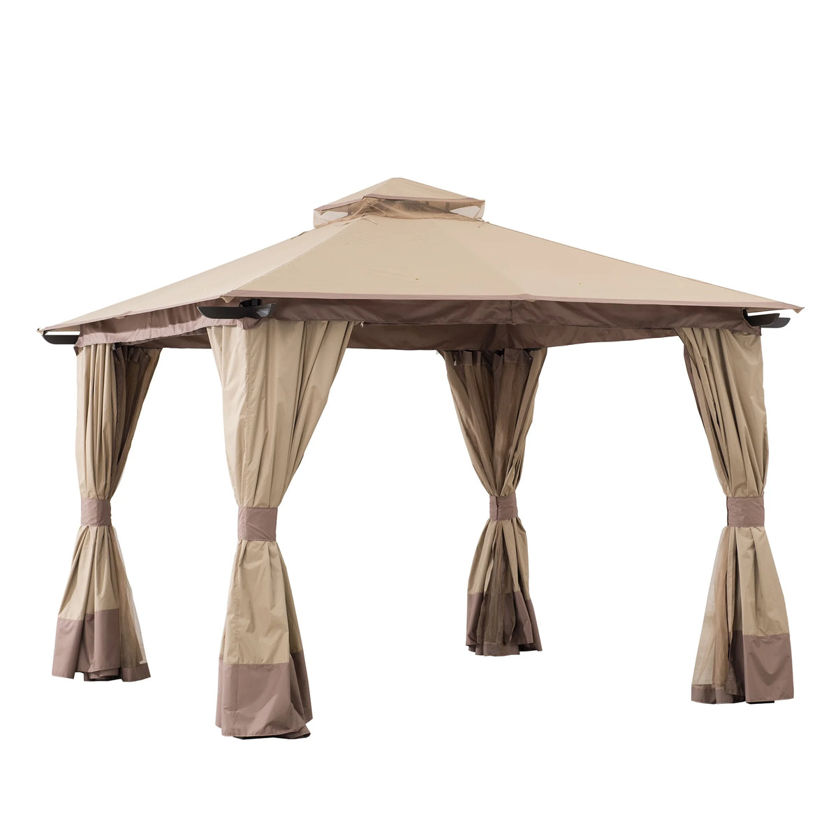 Steel Gazebo with 2-Tier Hip Roof T49866