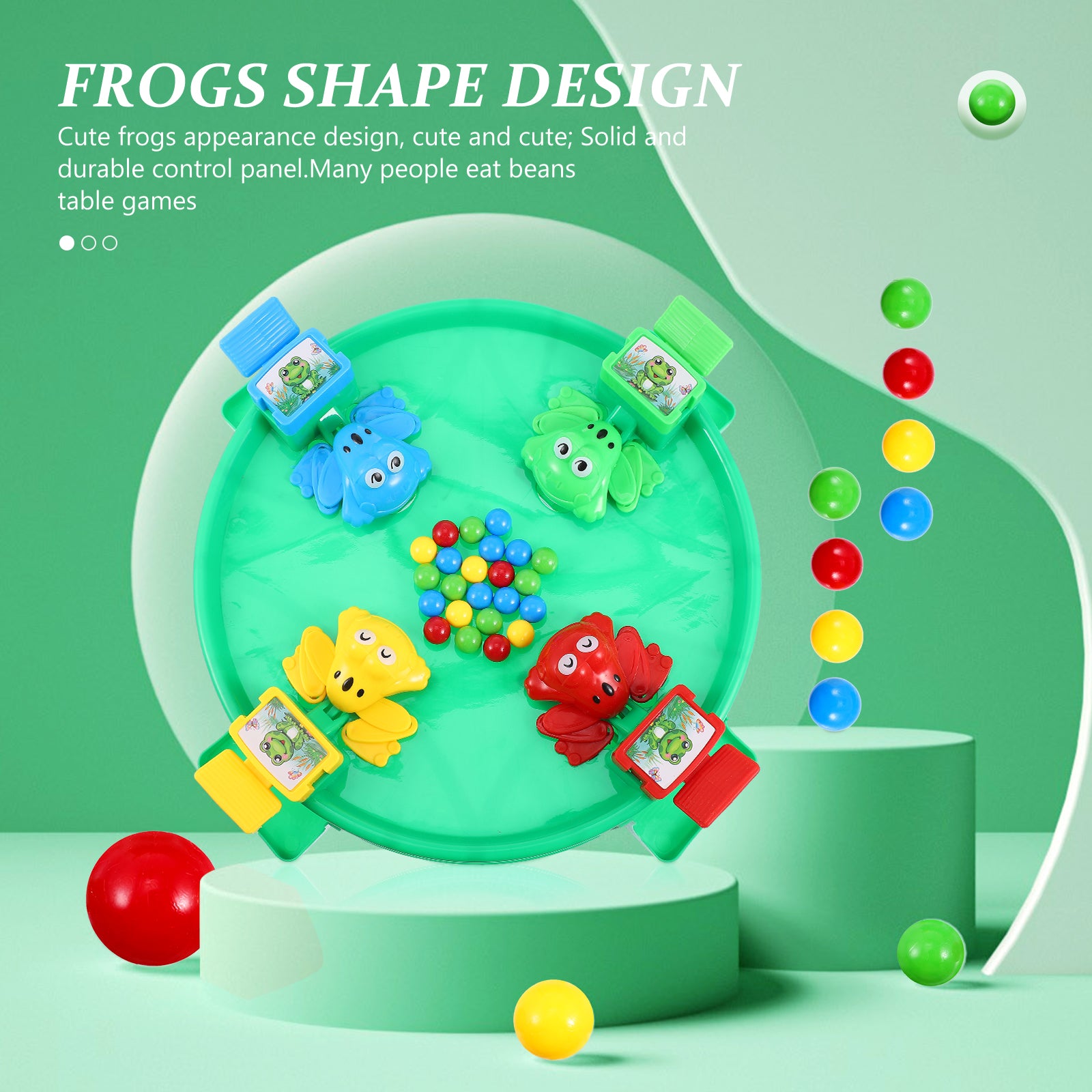 Hungry Frogs Swallowing Beads Game A267
