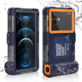 Waterproof Protective Case for Phones Up to 6.9 Inch with Lanyard G25084
