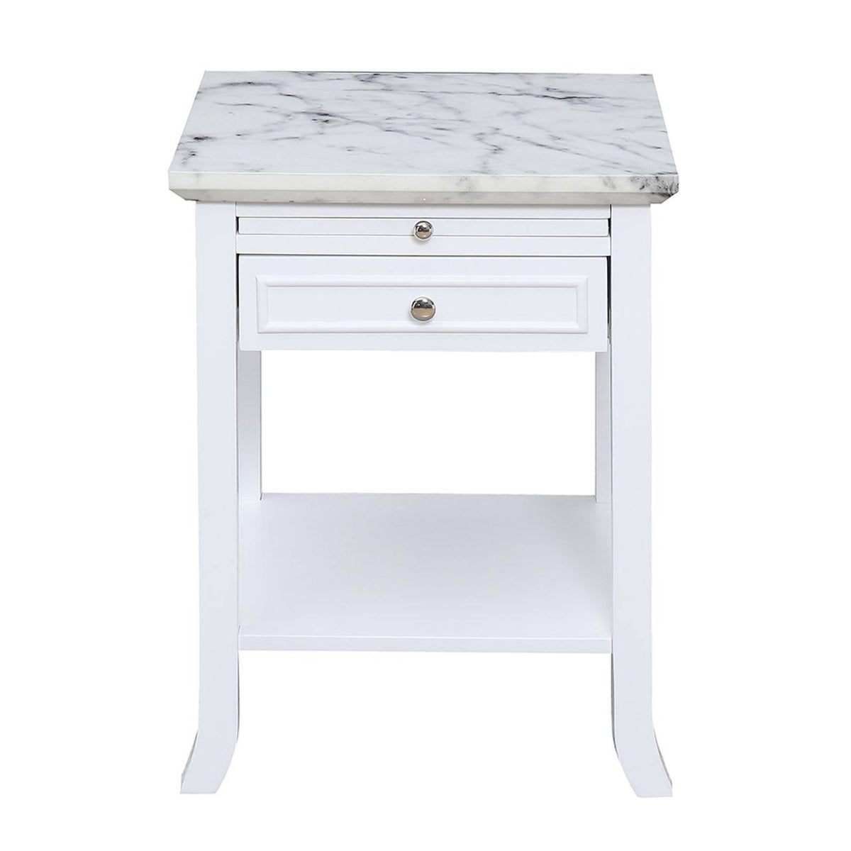 White End Table with Drawer and Slide R634404