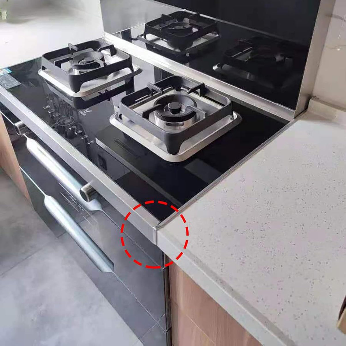 Stove Gap Covers Stainless Steel 25 Inch L11606