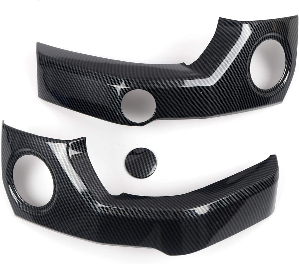 ABS Carbon Fiber Grain Center Console Air Outlet Vent Decor Cover Trim 3pcs K6851