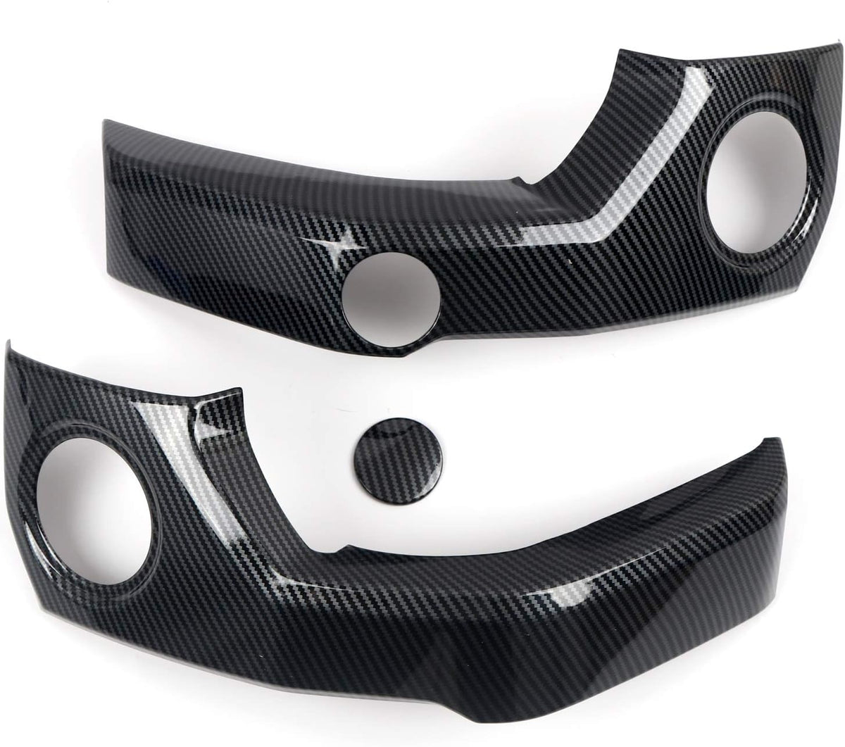ABS Carbon Fiber Grain Center Console Air Outlet Vent Decor Cover Trim 3pcs K6851