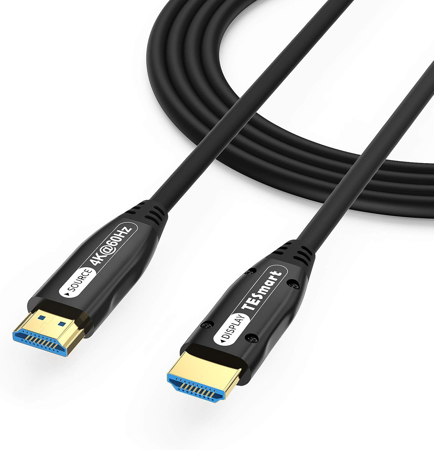 4K HDMI 2.0 High Speed 18Gbps Fiber Optic Cable PVC (50ft) Pack of 2 Z56445