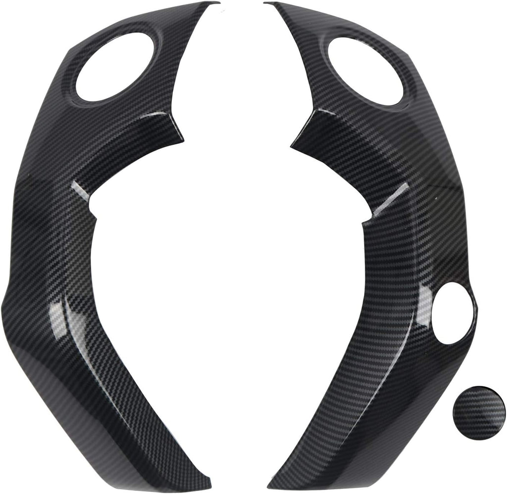 ABS Carbon Fiber Grain Center Console Air Outlet Vent Decor Cover Trim 3pcs K6851