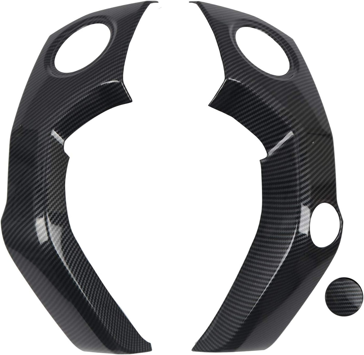 ABS Carbon Fiber Grain Center Console Air Outlet Vent Decor Cover Trim 3pcs K6851