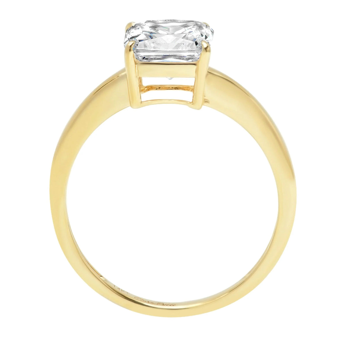 18K Yellow Gold Solitaire Engagement Ring E7264