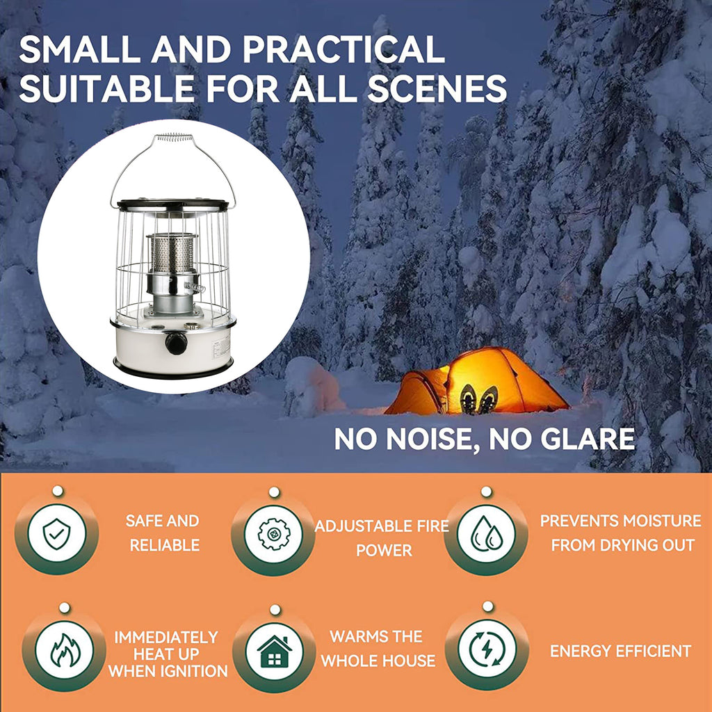Portable Kerosene Heater with Adjustable Handle, 6L Q451676