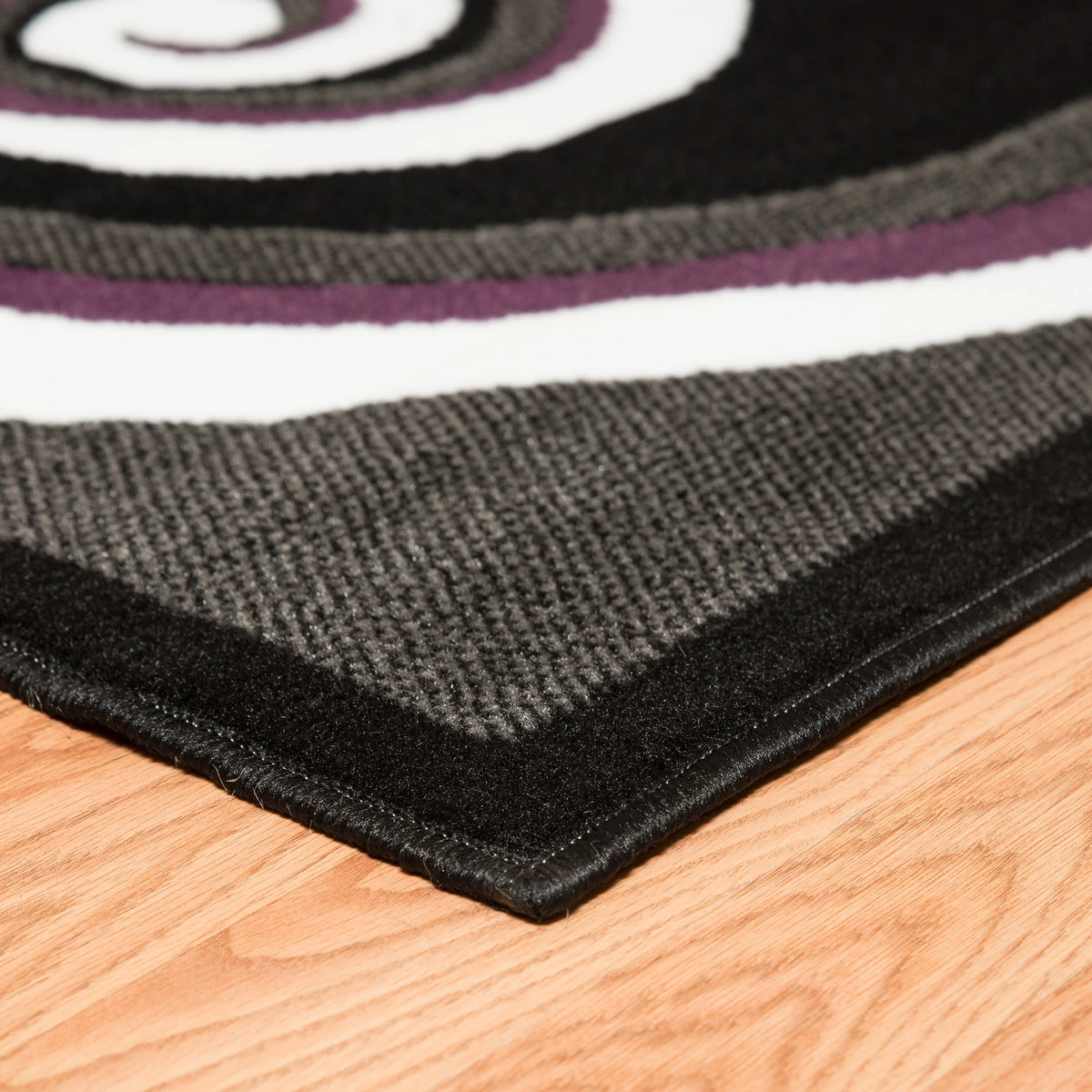 Geometric Pattern Black Area Rug M793382