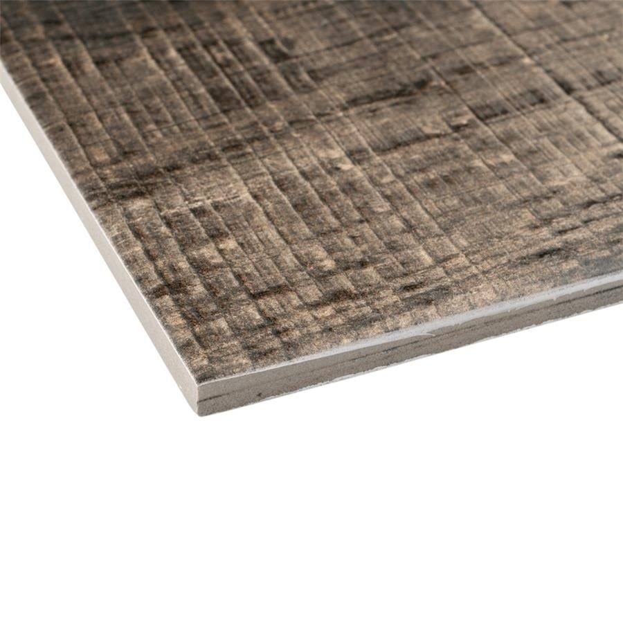 Textured Wood Timber Brown Floor and Wall Tile P15209
