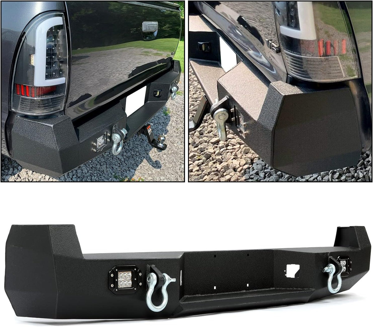 Rear Bumper Protector Steel with Led Lights H619240